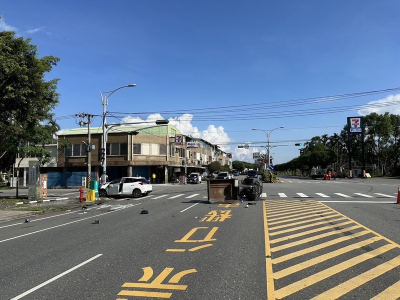 花蓮老農開搬運車無照上路 與車輛碰撞1死1傷