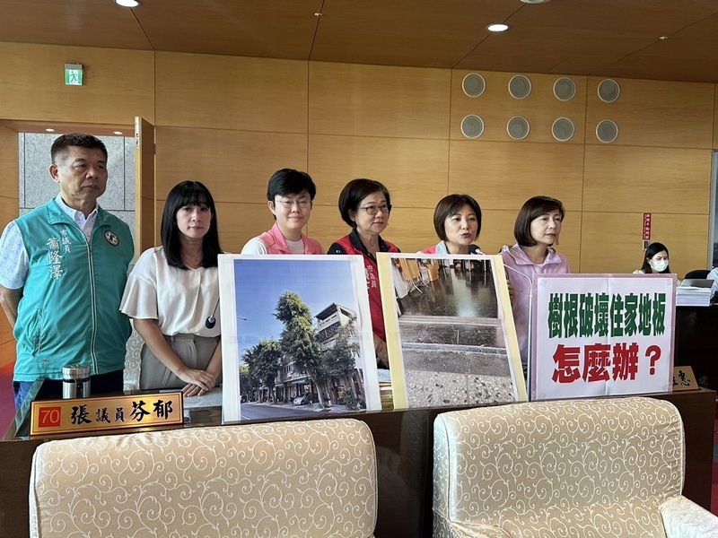 路樹根竄進民眾住家 中市府局部斷根處理