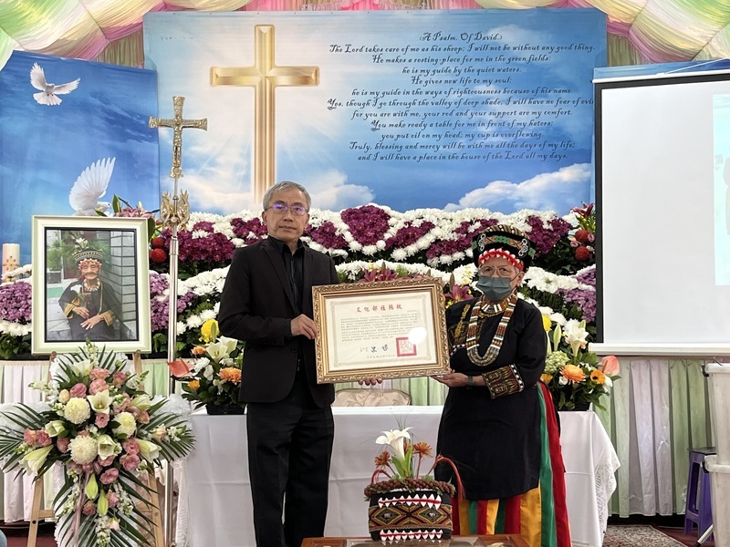 魯凱族手紋耆老杜秀英辭世 文化部頒贈旌揚狀