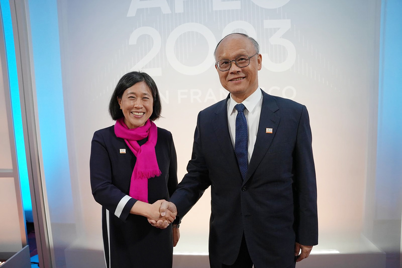 鄧振中與美貿易代表會談 盼推進台美貿易倡議進度