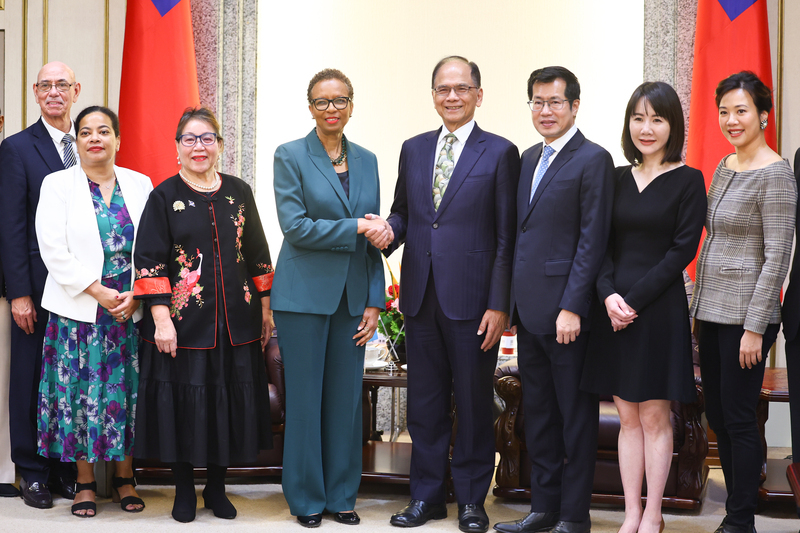 游錫堃接見友邦駐聯合國代表 感謝為台仗義執言