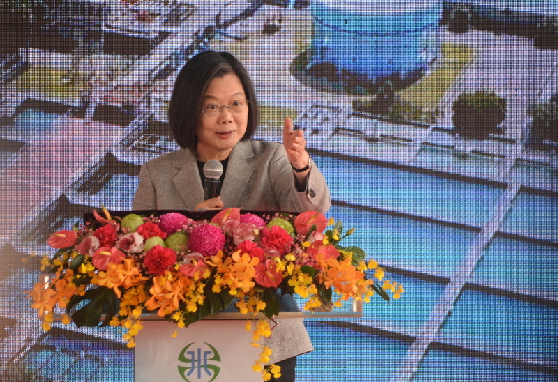 板新清水池提前啟用 蔡總統：滿足新竹以北需求