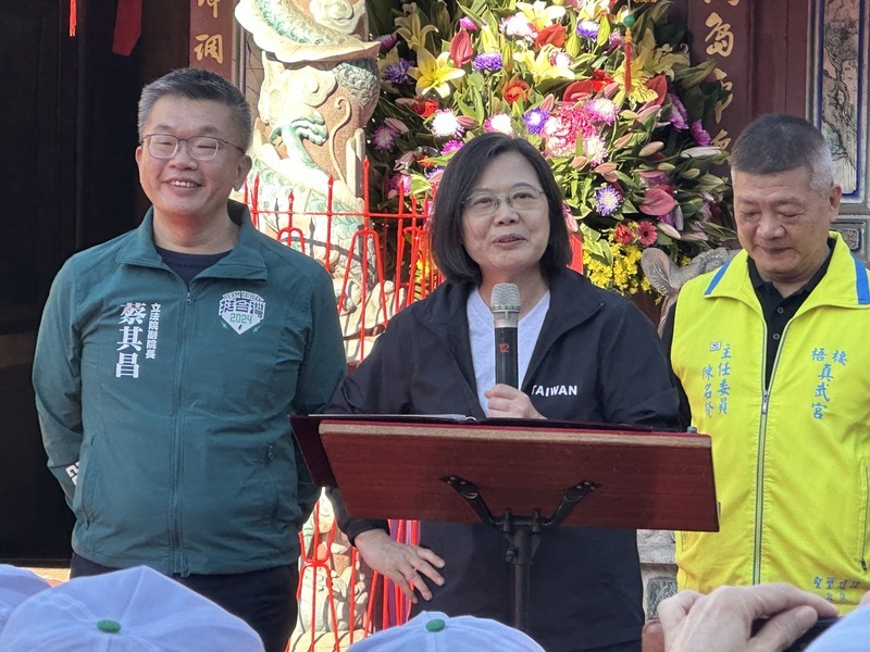 蔡總統：支持蔡英文路線 「英德美」讓台灣更好