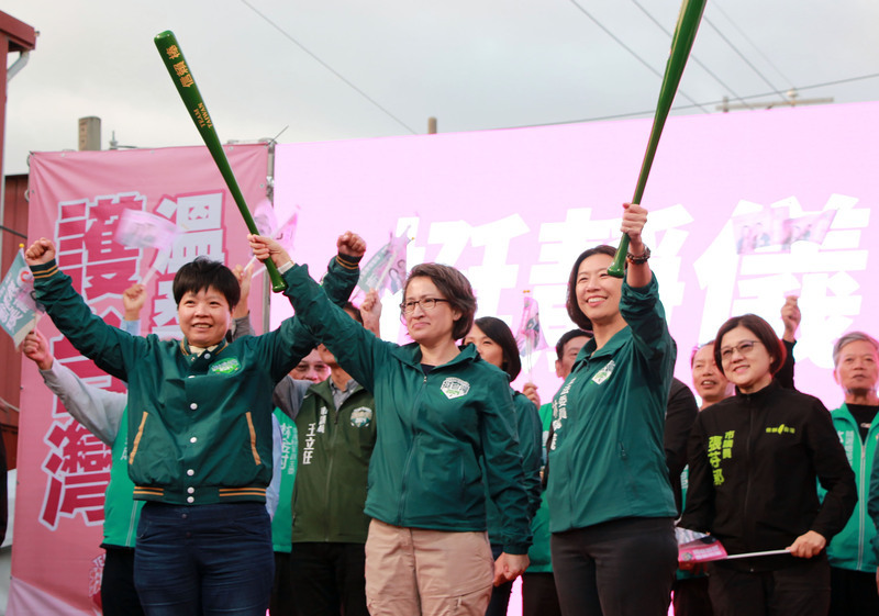 為林靜儀助選 蕭美琴看到戰貓精神籲支持連任