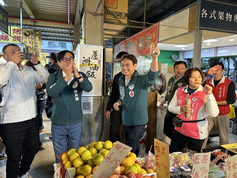 陳其邁北上台中挺江肇國 讚國會經驗可立即上手