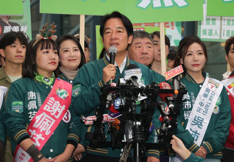 賴清德呼籲選民 用手中選票粉碎中國介選