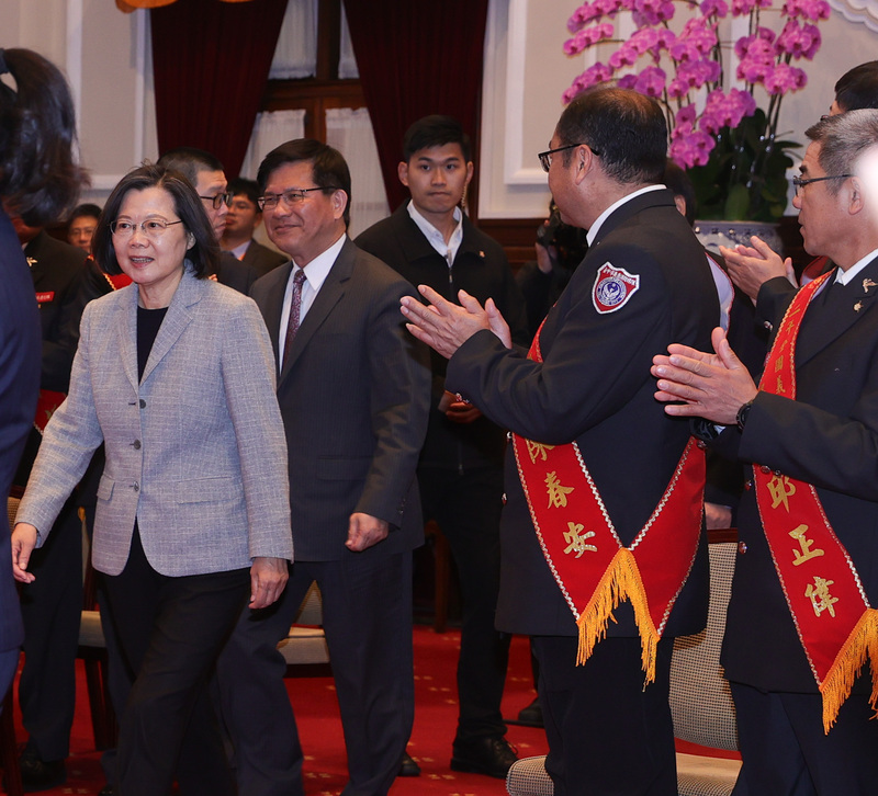 總統接見鳳凰獎災害防救楷模 強化防災體系已見成效