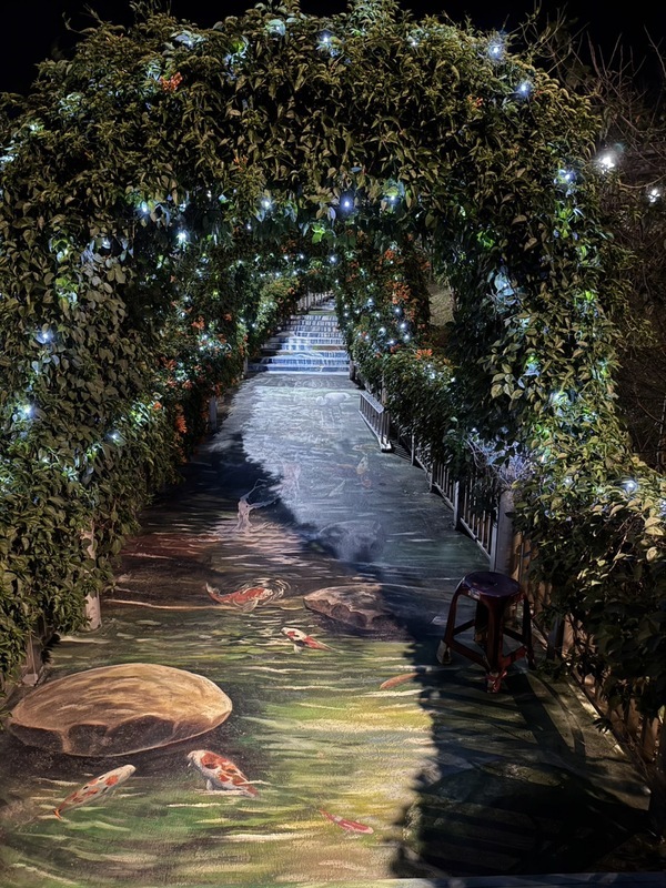 鶯歌永吉公園炮仗花季 重繪3D瀑布梯創美學廊道