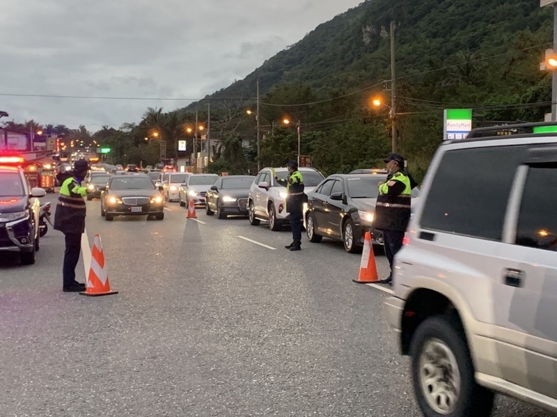 蘇花路廊北上車多速緩 預估初四北向北返尖峰日