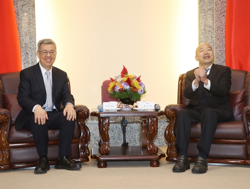 陳建仁拜會 韓國瑜：只要福國利民會全力支持