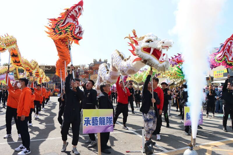 苗栗（火旁）龍點睛儀式 賦予13尾祥龍神格化