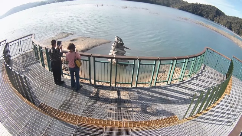 日月潭九蛙近全露 大觀電廠：水情正常仍請節約