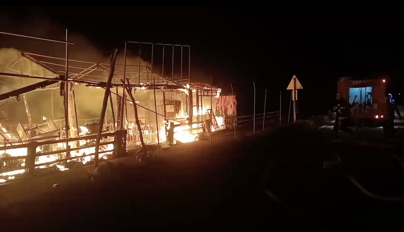 花蓮豐濱北回歸線碑原民美食攤燒毀 鄉長慰問