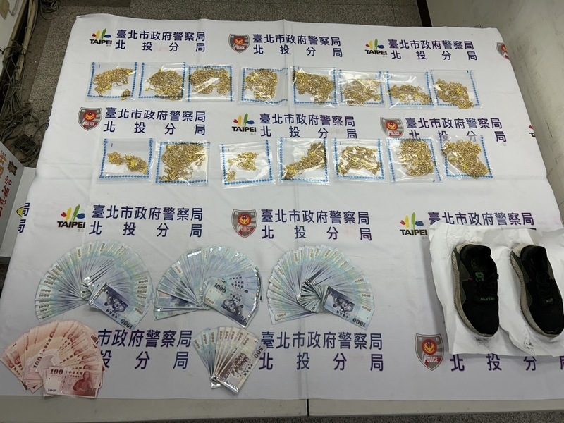 北投銀樓搶案男嫌落網 警追回逾百條金項鍊送辦