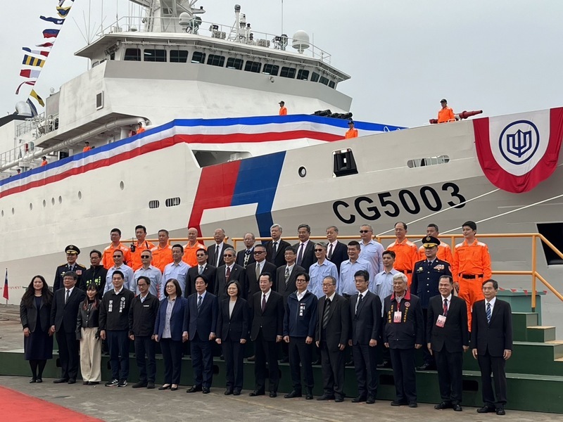 雲林艦交船 蔡總統：傳達台灣堅守民主、自由決心