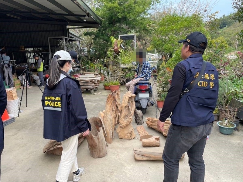 倉庫擺放逾170公斤貴重木 苗栗男來源交代不清送辦