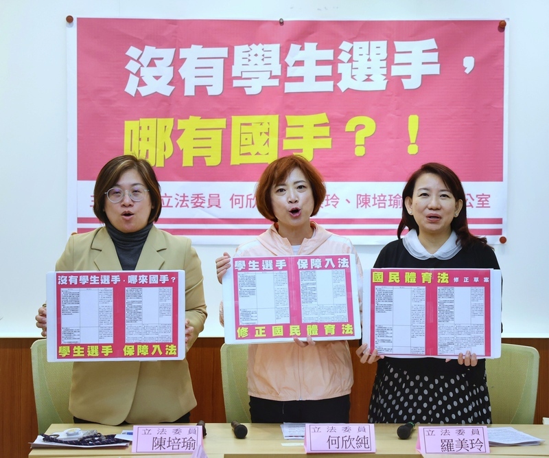 綠委修法 國手比賽致短期失能要給後續醫療照顧