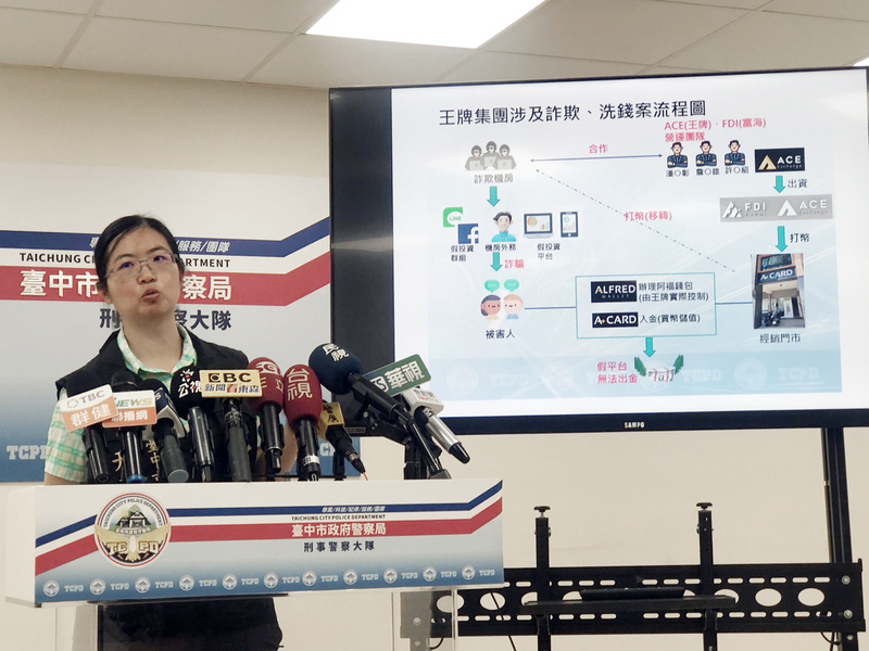 詐團藉虛擬貨幣阿福錢包洗錢 中市警估金流330億