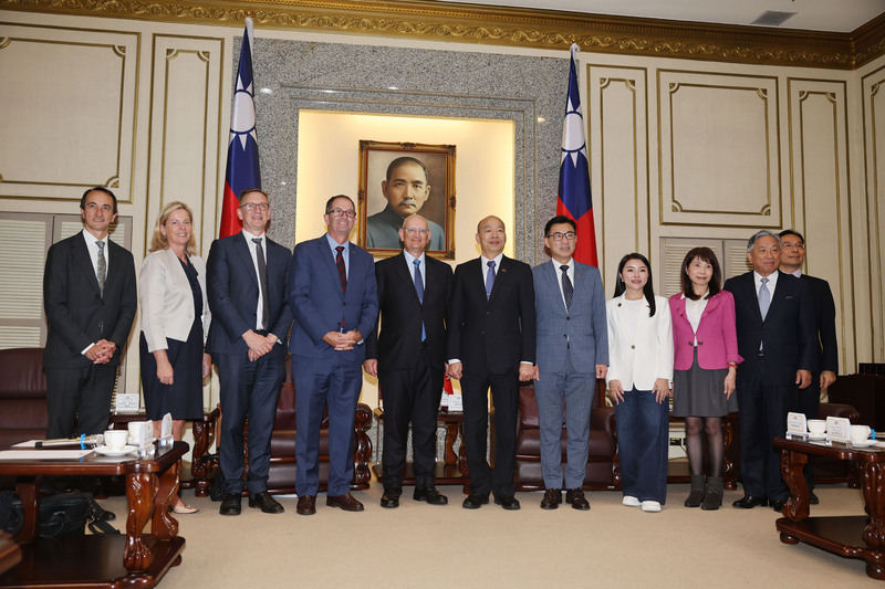 韓國瑜接見澳洲跨黨派議員訪團 盼挺台加入CPTPP