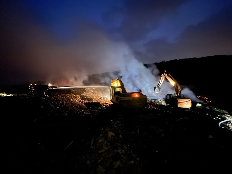 新豐垃圾掩埋場又起火 竹縣府擬覓團隊進駐管理