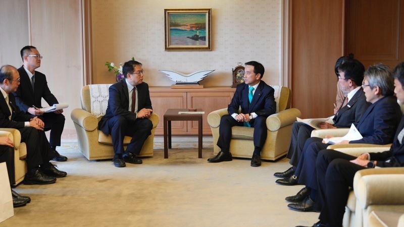 黃偉哲訪日本山口縣 會談討論合作交流
