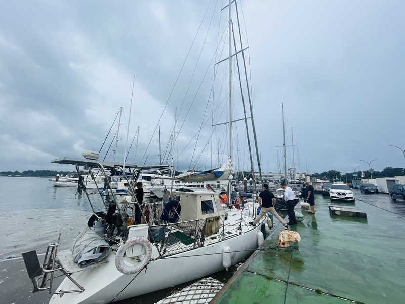 烏克蘭1家駕帆船避戰火 台南修繕完成航向加拿大