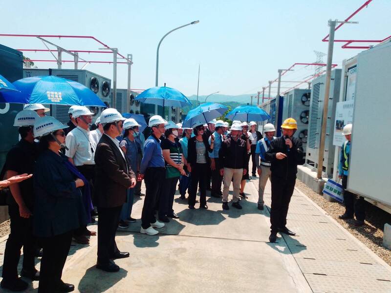 監委巡察台電龍潭儲能場 瞭解強化電網韌性建設