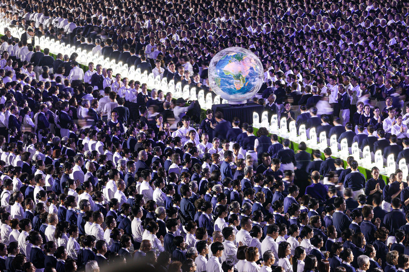 蔡總統與馬英九同台浴佛大典 祈願天下無災