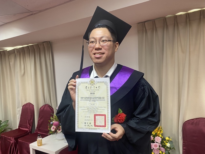 賴奕達地理專長跨域交通 台大首名校學士畢業生