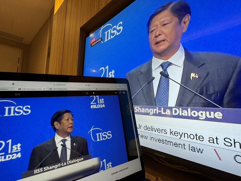 香格里拉對話演說 菲律賓總統籲台海必須和平穩定