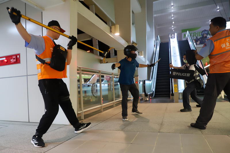 中捷持刀攻擊事件後 模擬演練加強防衛及應變能力