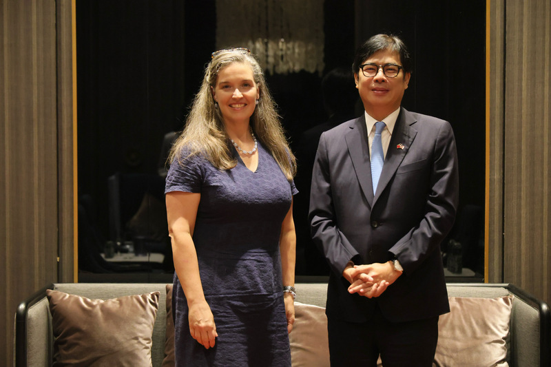 AIT孫曉雅將離任 陳其邁感謝貢獻台美關係