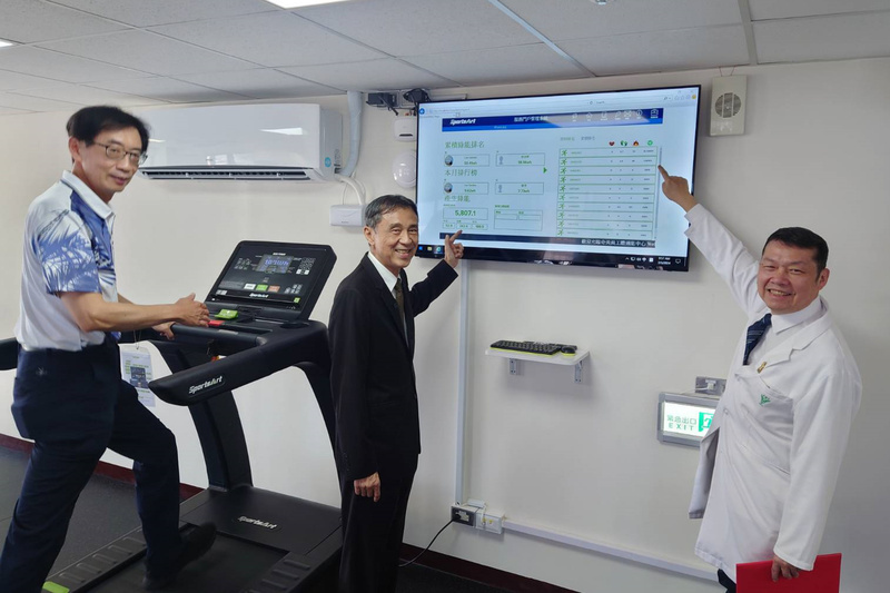 運動兼發電 奇美醫院員工體適能中心使用率增
