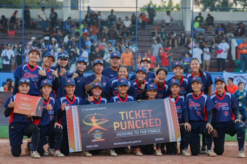 U18女壘世界盃資格賽 台灣6戰全勝奪冠門票到手