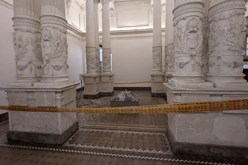 國定古蹟司法博物館天花板塌落 休館進行檢修