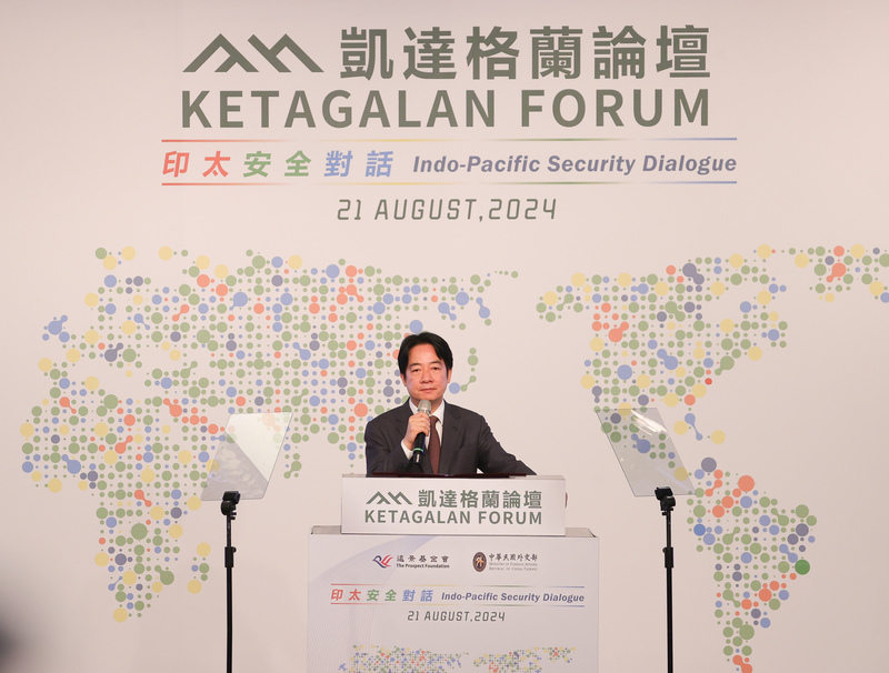 總統：中國企圖改變國際秩序 威權擴張對象不限台灣