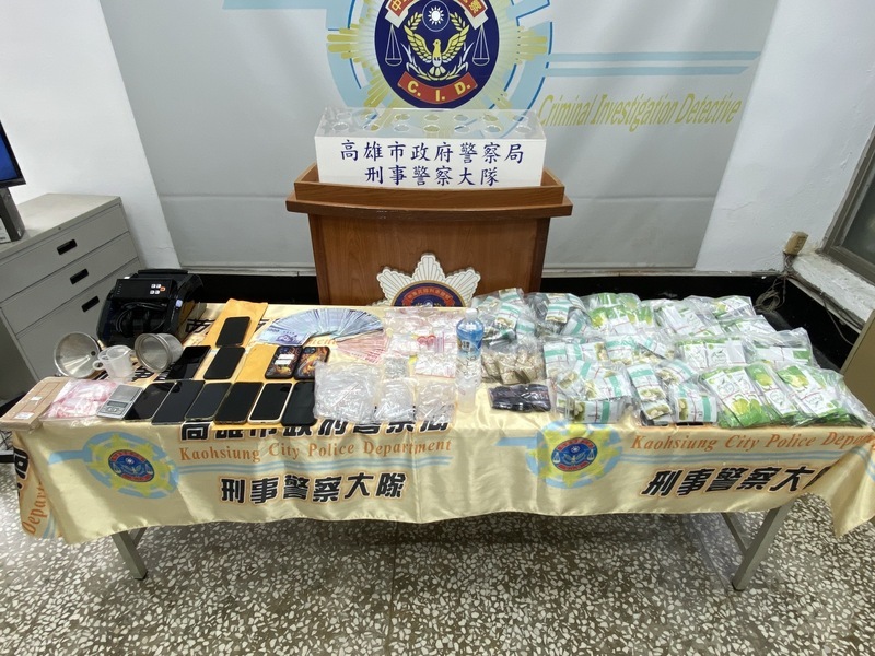 高雄兄弟檔組販毒集團 警查獲市值百萬毒品