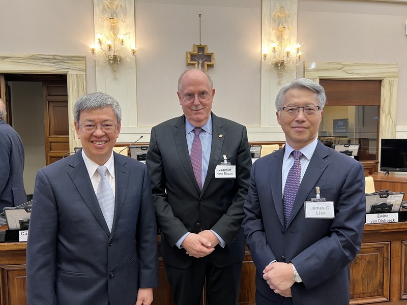 中研院長廖俊智梵蒂岡演講 深化雙邊合作