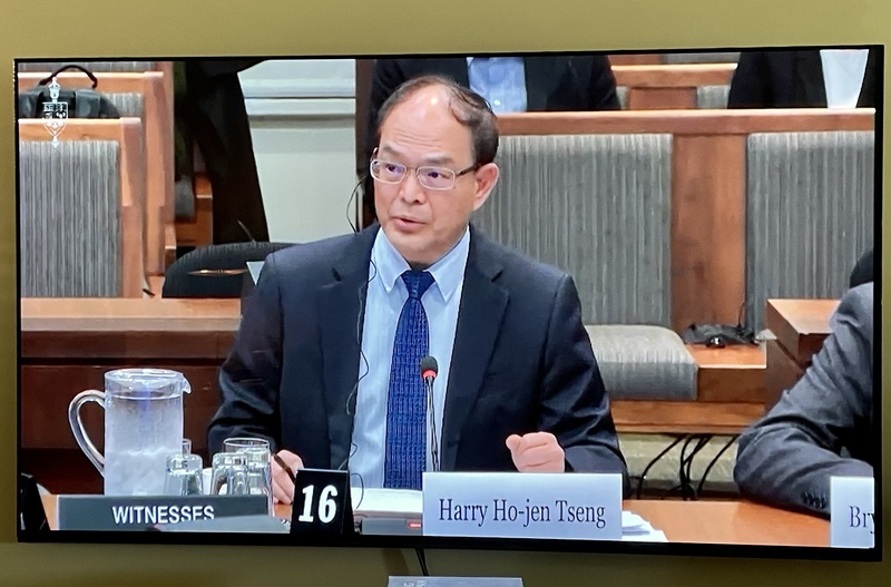 駐加代表曾厚仁赴加眾院聽證 籲集體威懾挺台制中