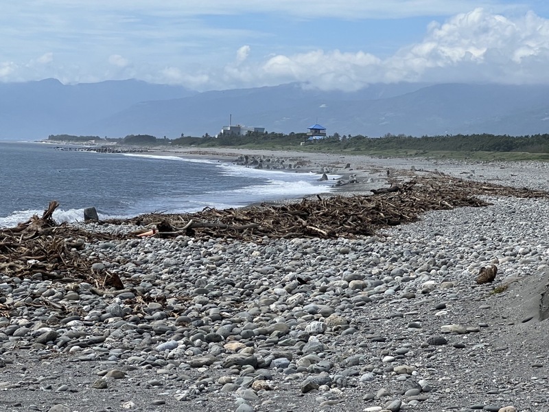 颱風過後海邊堆積漂流木 台東尚未公告可撿拾