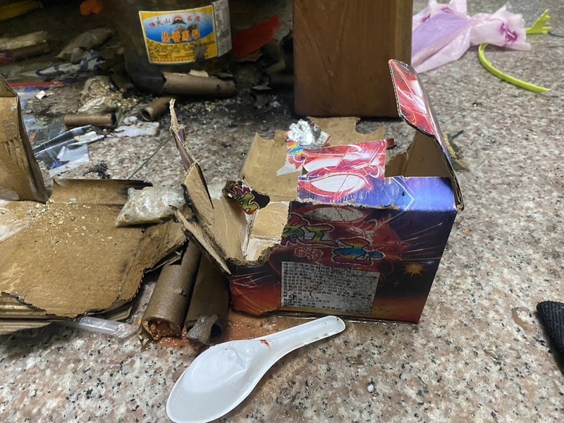 台中鞭炮爆炸釀3傷 1少年右手腕遭炸斷截肢