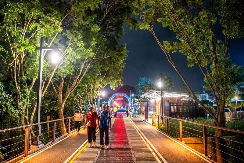 嘉市最美鐵馬道優化 白天綠蔭大道入夜城市光廊