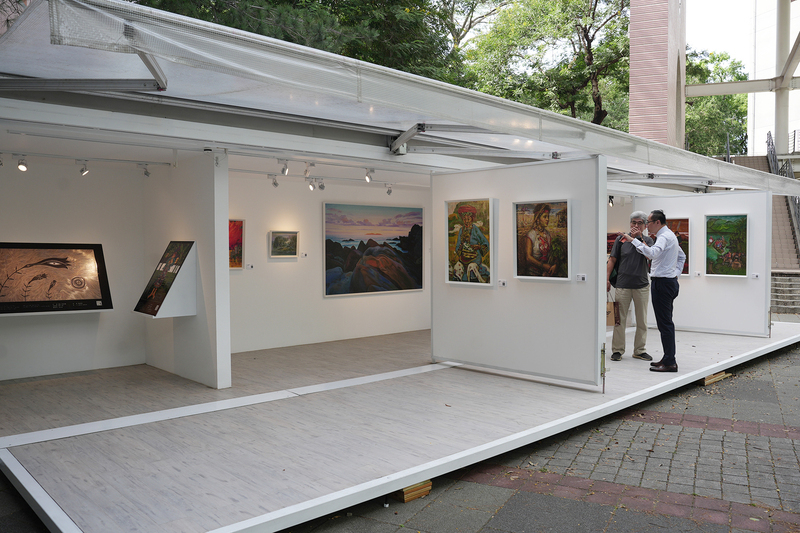 中興大學移動白盒子計畫 貨櫃展原民畫作體現文化