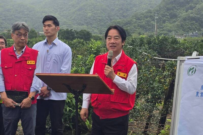 總統視察宜蘭農業災情 農業部：宜蘭全品項現金救助