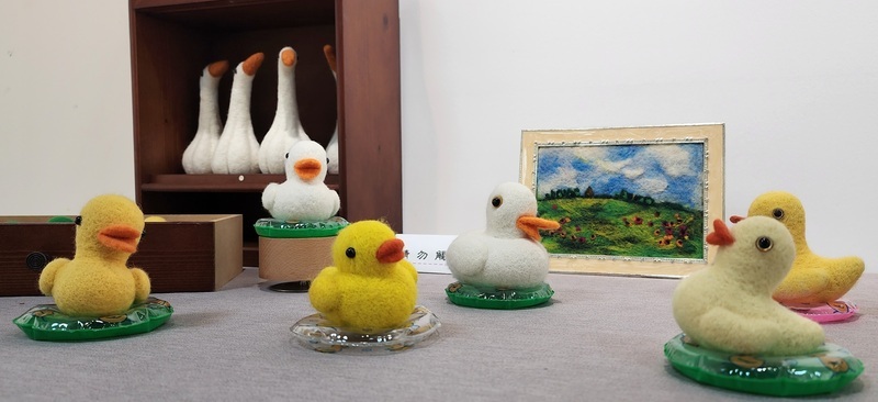 超萌療癒羊毛氈作品 澎湖文化局文馨藝廊展出