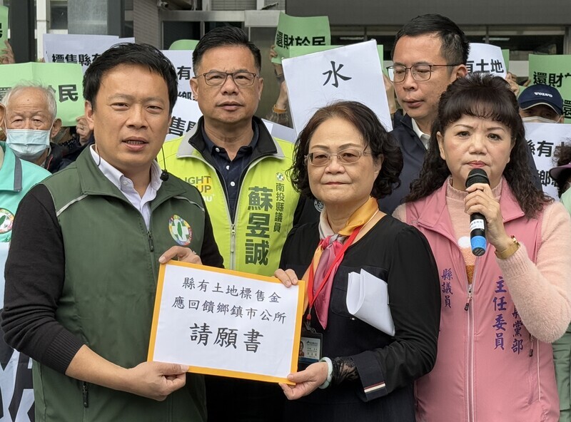 蔡銘軒爭取草屯人福利 訴求縣有地標售金回饋公所