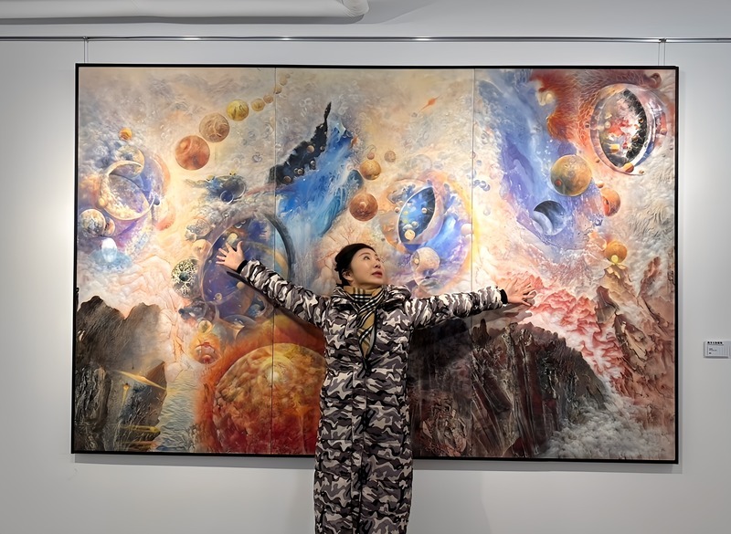 作品象徵花蓮震後重生力量 華梵6旬研究生獲獎