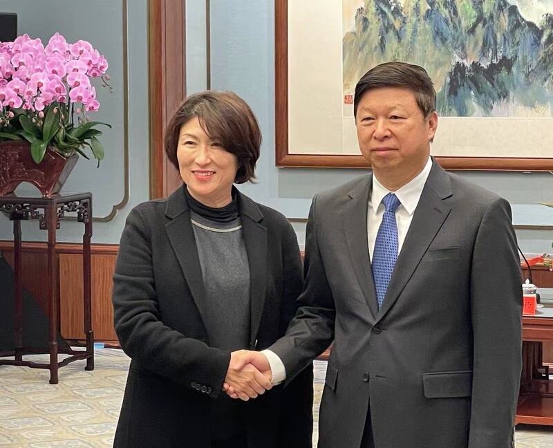 會見宋濤 饒慶鈴：台東縣願盡力推動兩岸交流合作
