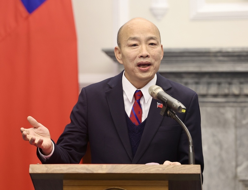 率團慶賀川普就職 韓國瑜：傳遞台灣是民主國家心聲