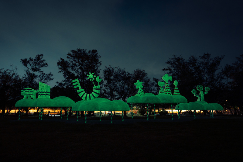 大鵬灣新亮點「雲光島」 不用電夜間自發光